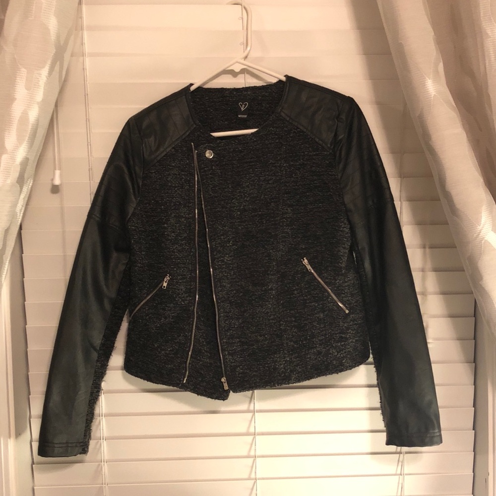 Windsor Leather and Twill Jacket